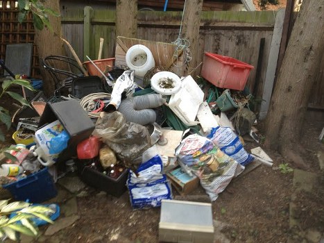 Local rubbish removal crew handling a property clearance in Acton