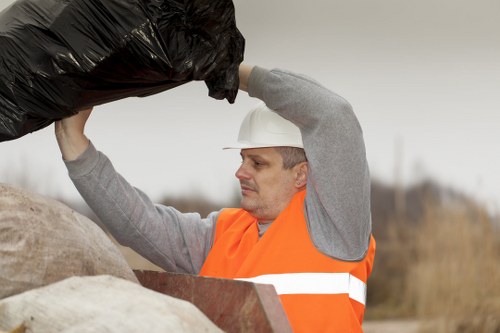 Professional garage clearance in Acton sorting unwanted items